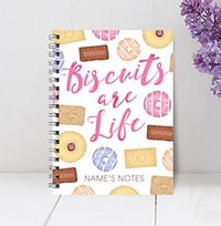 Biscuit Lover Personalised Notebook
