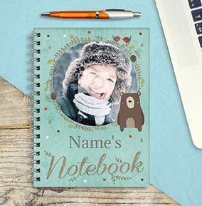 Photo Christmas Notebook for Boys, Bear