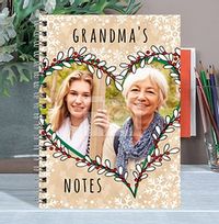 Grandma's Notes Photo Notebook, Snowflakes