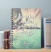 Happy Soul Personalised Notebook