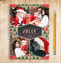 Photo Collage Family Christmas Notebook