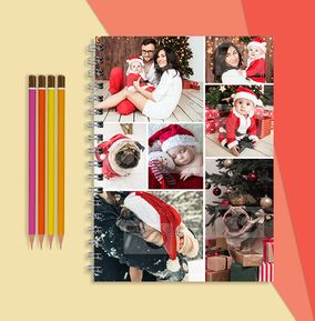 Christmas Photo Collage Notebook