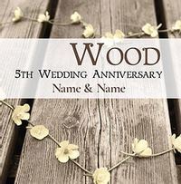 Antique Sentiments - Wood Anniversary