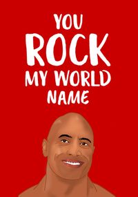 Tap to view Rock My World Personalised Anniversary Card