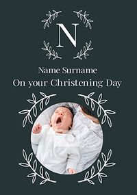 On your Christening Day photo Card