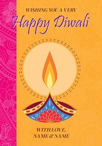 Tap to view Wishing You A Happy Diwali Personalised Card