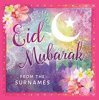 Tap to view Eid Mubarak scenic fireworks Card