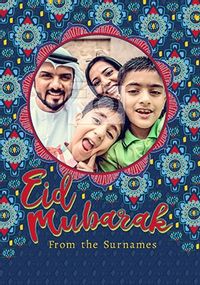 Tap to view Eid Mubarak Family Photo Card