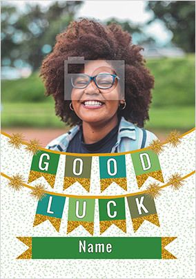 Confetti Party Good Luck Card