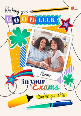 Exams good Luck Photo Card