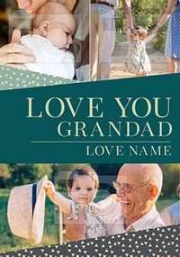 Love You Grandad Multi Photo Card