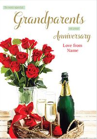 Special Grandparents Personalised Anniversary Card