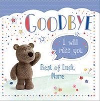 Barley Bear - Goodbye  Personalised Card