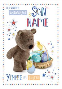 Barley Bear - Son Easter personalised Card