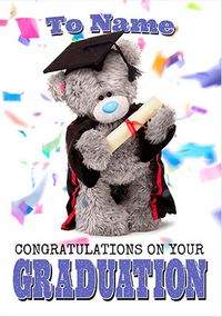 Me to You - Graduation Congratulations personalised Card