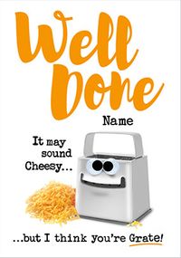 Tap to view Well Done Cheesy Personalised Card