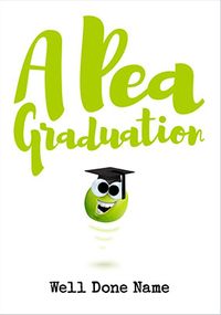 Tap to view A Pea Graduation Personalised Card