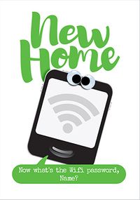 Tap to view WiFi Password New Home Personalised Card