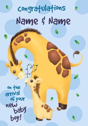 Baby Giraffe - Baby Boy Parents