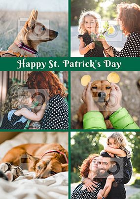 Happy St. Patrick's Day Multi Photo Card