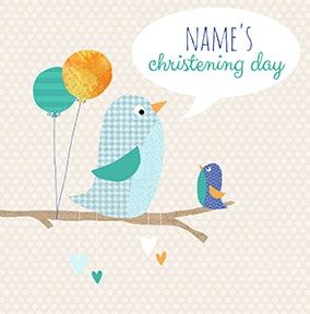 Christening Day Personalised Card