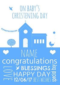 Tap to view Baby's Christening Day Card