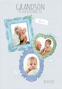 Tap to view Grandson On Your Christening Day Card