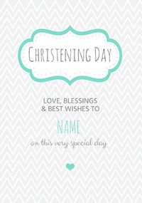 Tap to view Christening Day Love And Blessings Card