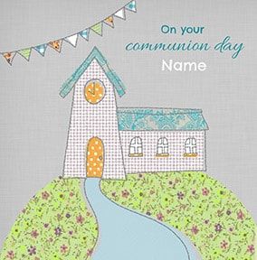 Communion Day Personalised Card
