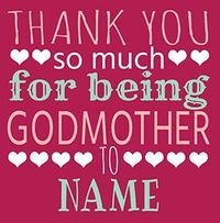 Tap to view Thank You For Being Godmother Card