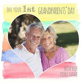 First Grandparents' Day Photo Card