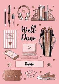 Tap to view Well Done Personalised Graduation Card