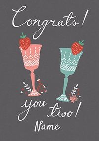 Congrats You Two Wedding Personalised Card