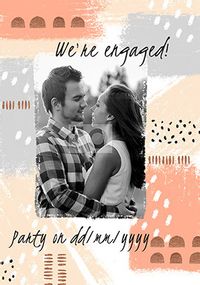 We're Engaged! Photo Card