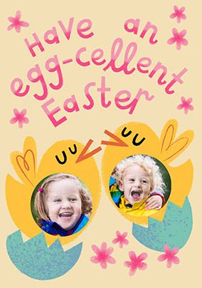 Egg-cellent Easter Photo Card