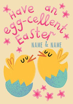 Egg-cellent Personalised Easter Card