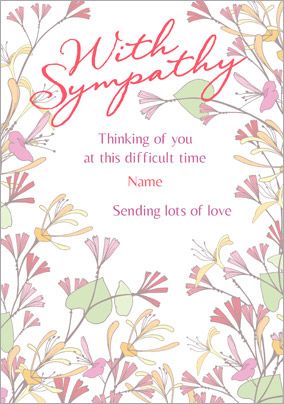 Amore - Sympathy Card Sending Lots of Love