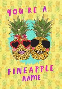 Tap to view You're a Fineapple Personalised Anniversary Card