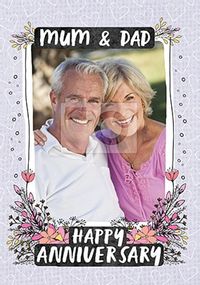 Mum and Dad Blossom Anniversary Card