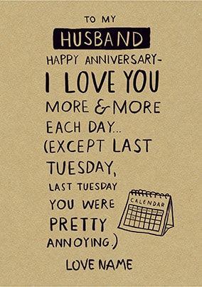Pretty Annoying Personalised Anniversary Card