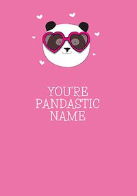 You're Pandastic Personalised Anniversary Card