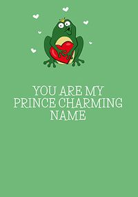 Prince Charming Personalised Anniversary Card