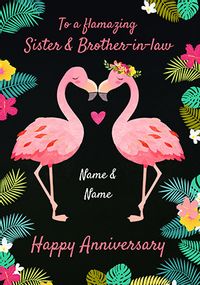 Tap to view Flamazing Sister and Brother-in-Law Personalised Anniversary Card