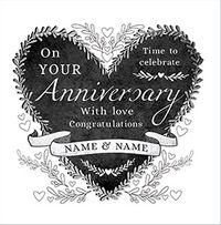 Special Couple Anniversary personalised Card