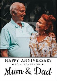 Tap to view Mum and Dad Anniversary photo Card