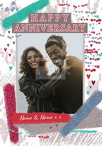 Tap to view Happy Anniversary Photo personalised Card