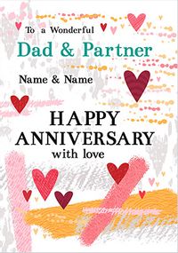 Tap to view Dad and Partner Anniversary personalised Card