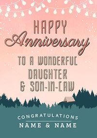 Into the Wild Daughter and Son-in-Law Anniversary personalised Card