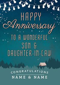 Into the Wild Son and Daughter-in-Law Anniversary personalised Card