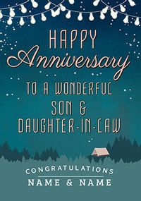 Tap to view Into the Wild Son and Daughter-in-Law Anniversary personalised Card